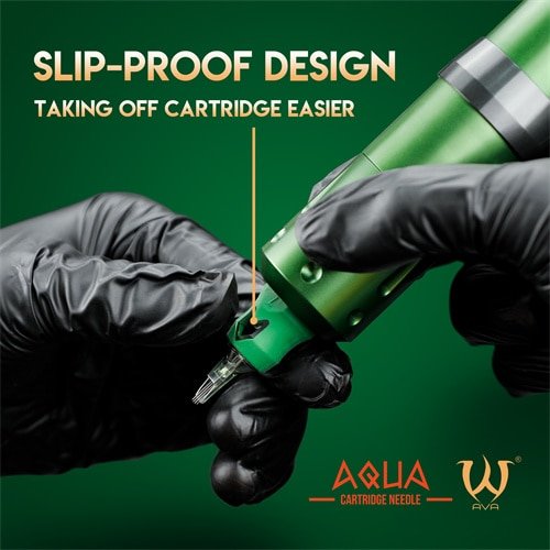 AVA AQUA Needle Cartridges - Round Shader - 10pc per box Secondary image