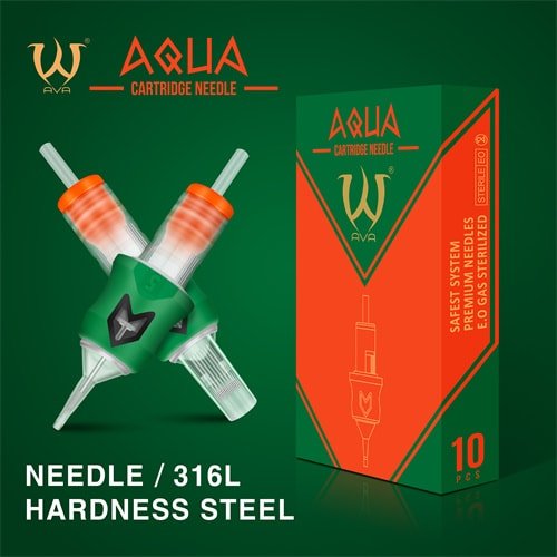 AVA AQUA Needle Cartridges - Round Shader - 20pc per box