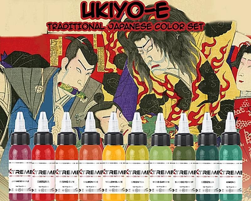 Xtreme UKIYO-E Traditional Japanese Colour Set of 10 Main image
