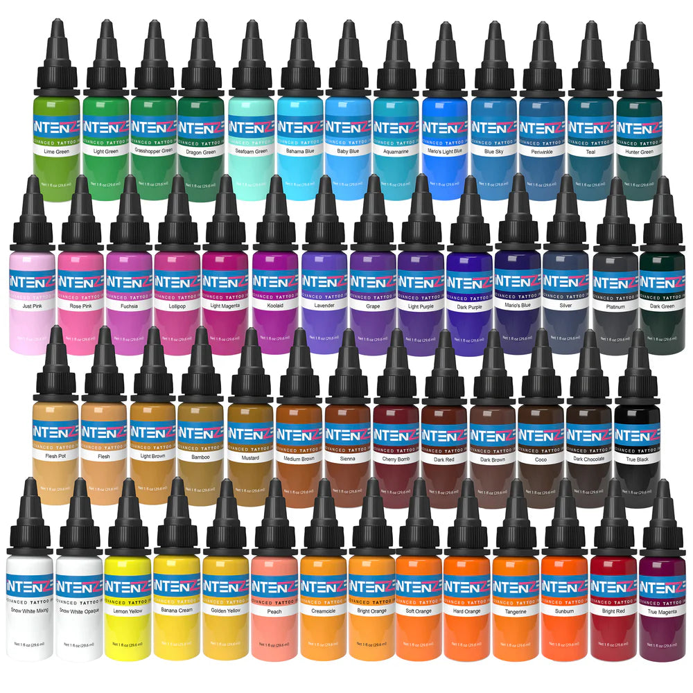 54 Color Set - Intenze Tattoo Ink