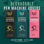 Degradable Pen Machine Covers - 60*150mm - Qty:100