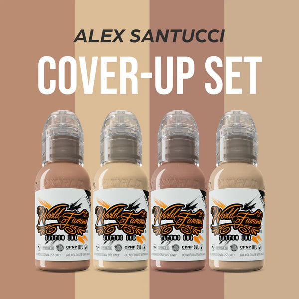 Alex Santucci - Cover-up Set- World Famous Tattoo Ink - 1 oz