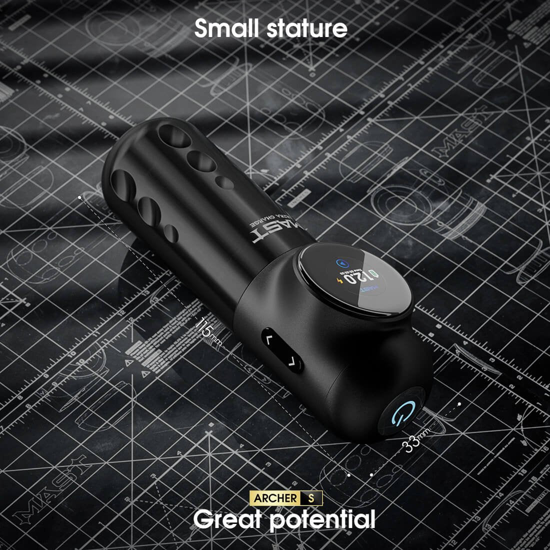Dragonhawk Mast Archer S Wireless Tattoo Pen Machine | 4.2MM Stroke & Ultra Fast Charging