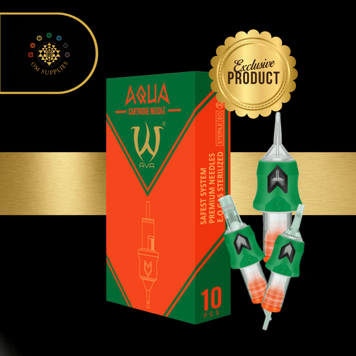 AVA AQUA Needle Cartridges - Round Shader - 10pc per box