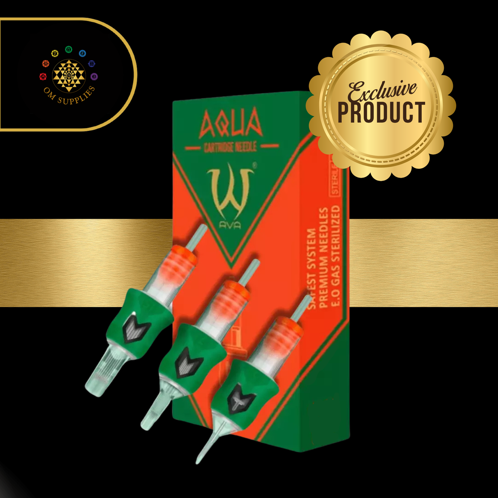 AVA AQUA Needle Cartridges - Round Shader - 20pc per box Main image