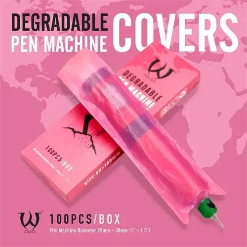 Degradable Pen Machine Covers - 60*150mm - Qty:100 Secondary image