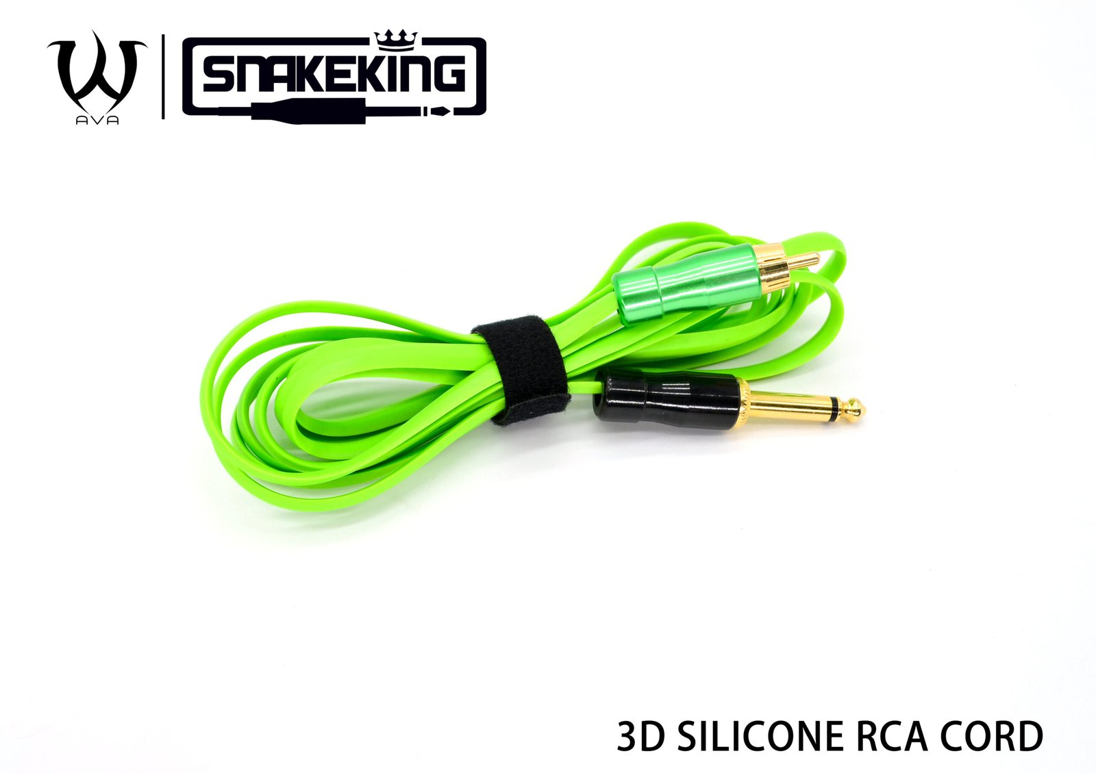 AVA Snake King 2.4m Silicone Tattoo RCA Cord