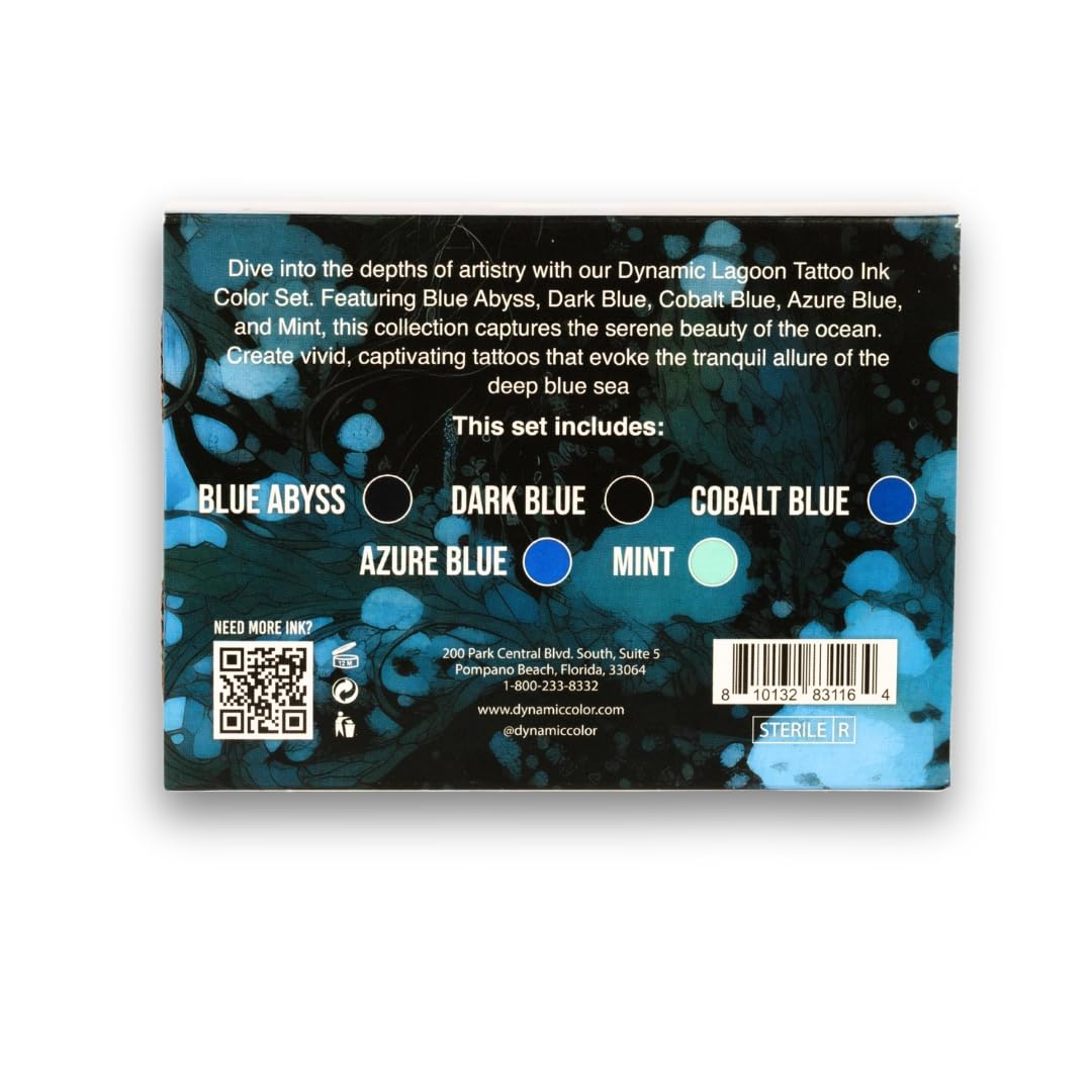 Dynamic Tattoo Ink - Lagoon - Platinum Ink Set Secondary image