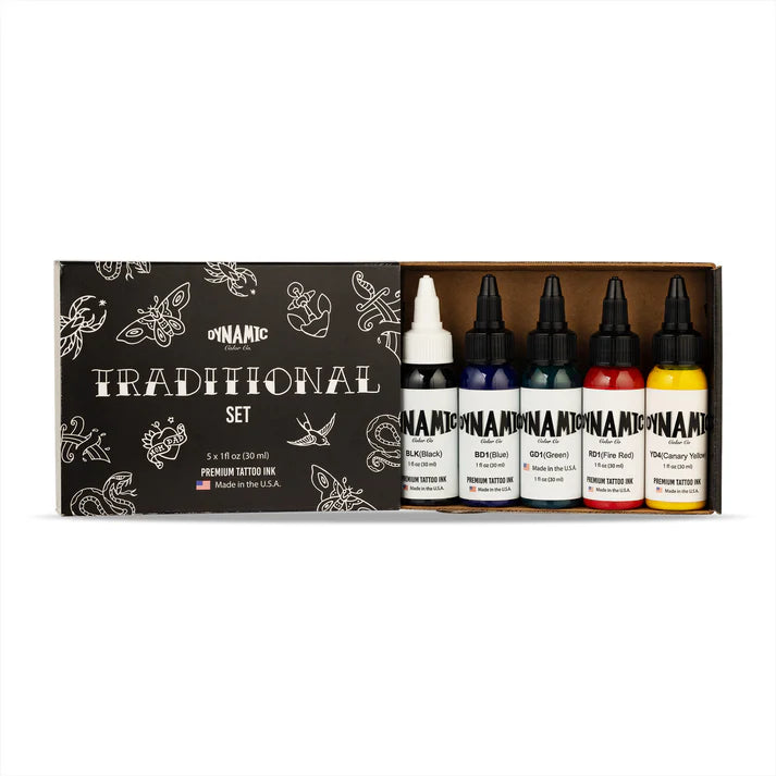 Dynamic Tattoo Ink - Traditional Color Set