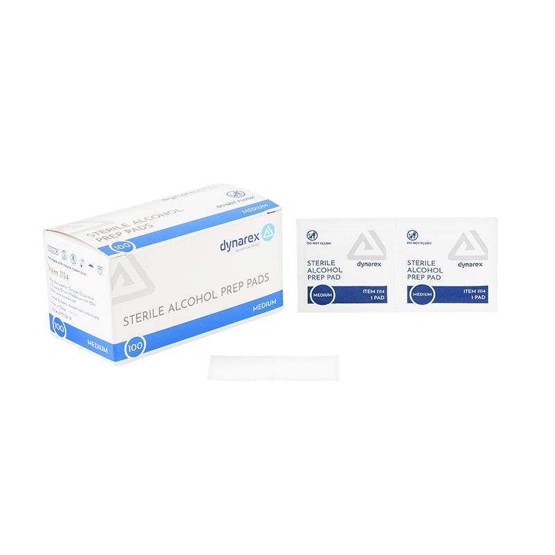 Dynarex Alcohol Prep Pads (Medium)