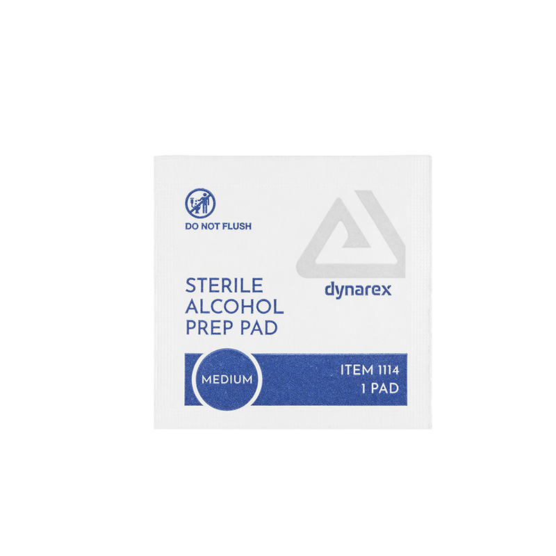 Dynarex Alcohol Prep Pads (Medium)