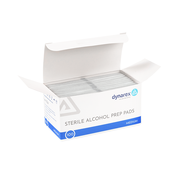 Dynarex Alcohol Prep Pads (Medium) Main image