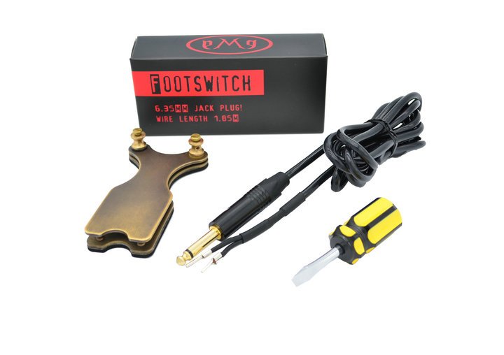 High Quality AVA CNC Antique Copper Tattoo Foot Switch Main image