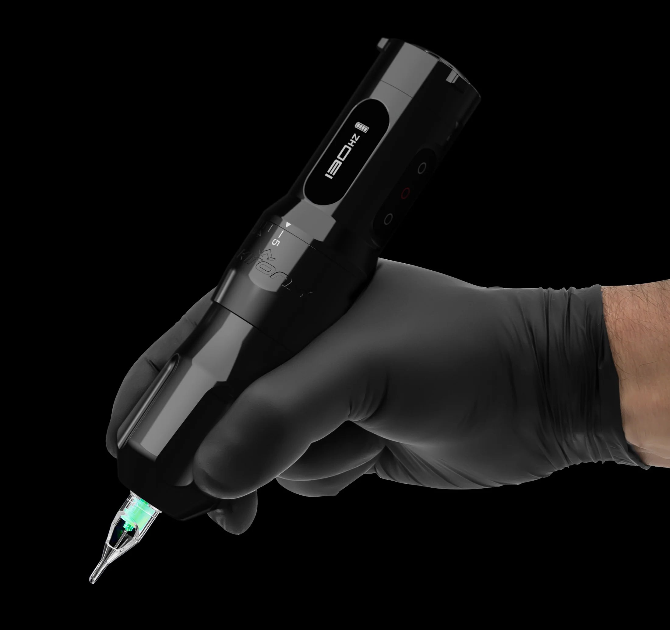 FK Irons ONE - Adjustable Stroke - Tattoo Machine with Drop in Battery - 2.0mm to 5.0mm - Stealth