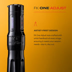 FK Irons ONE - Adjustable Stroke - Tattoo Machine with Drop in Battery - 2.0mm to 5.0mm - Stealth