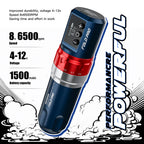 Dragonhawk Wireless Tattoo Pen Machine with 7 Stroke Length | Two Batteries | Fold Pro