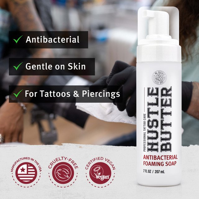Hustle Butter - Hustle Bubble Deluxe - Foaming Wash - Antimicrobial Tattoo Soap And Skin Cleanser