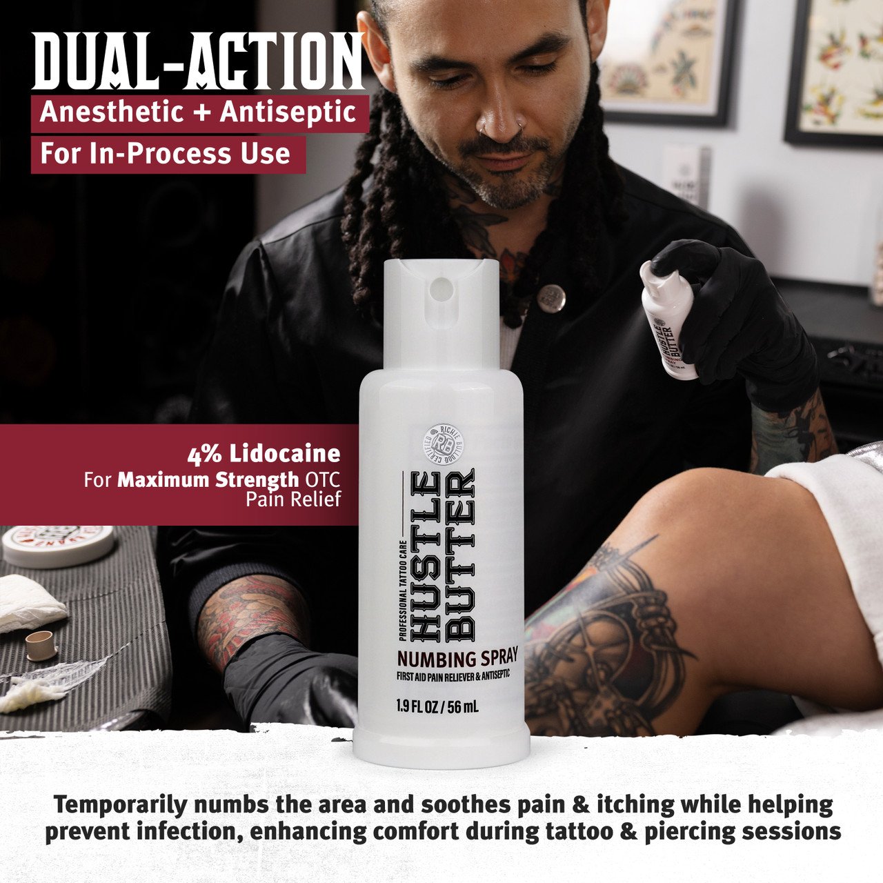 Hustle Butter - Numbing Spray - 1.9 oz