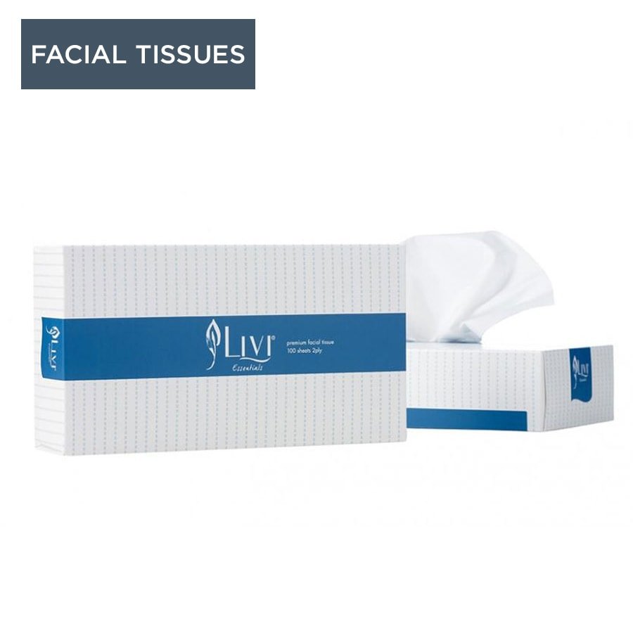 Livi Essentials Facial Tissues 2 Ply 100/200 Sheets