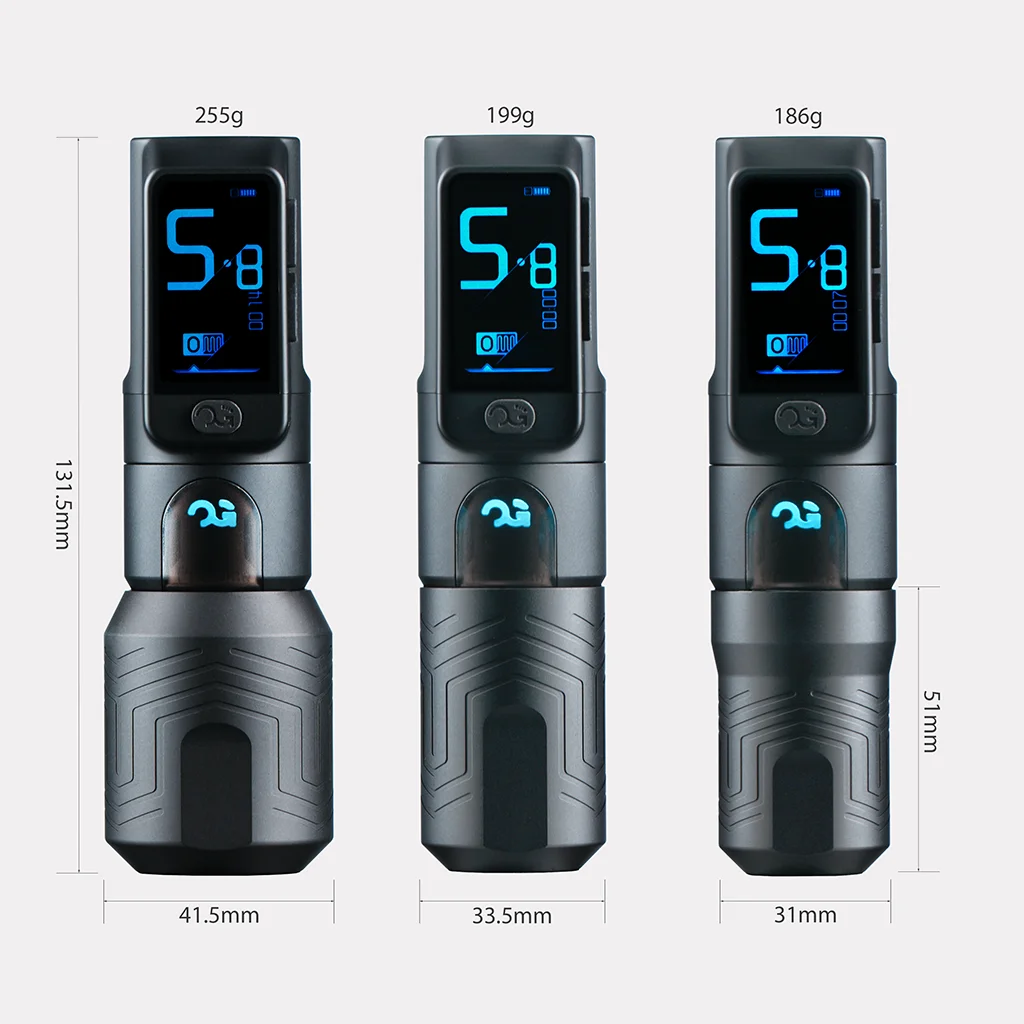 PIONEER-FURY Ⅱ 4.2mm Stroke Wireless Tattoo Machine - OG Produce