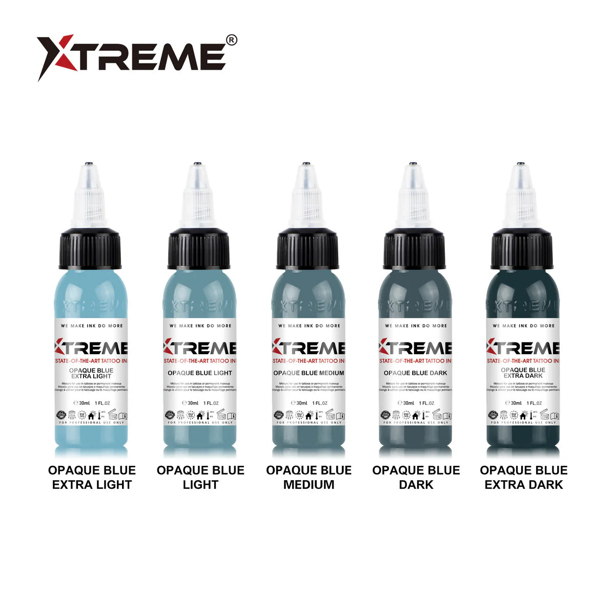 Opaque Blue Set - Xtreme Ink Main image