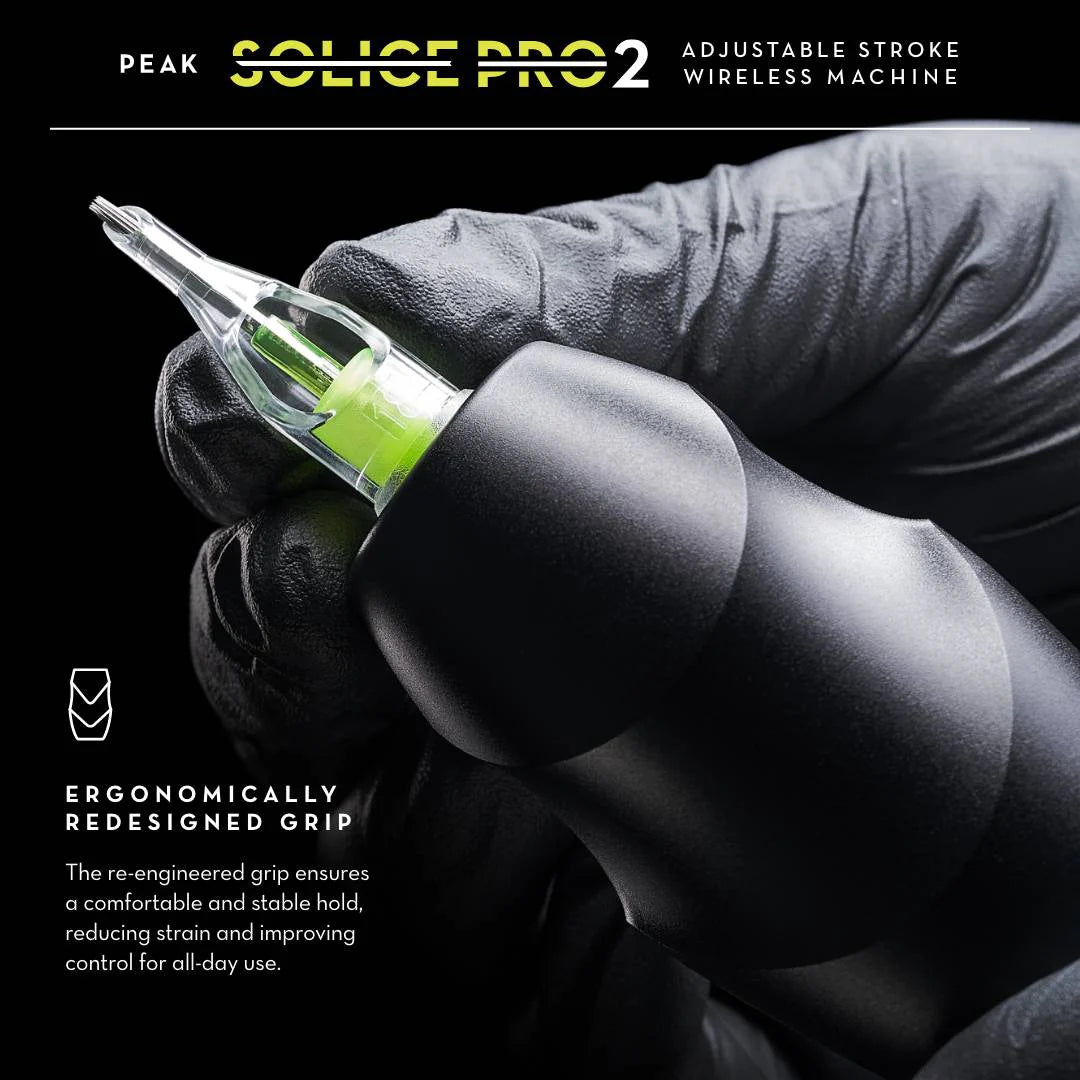 Peak Solice Pro 2 - Wireless Tattoo Machine - Pick Colour