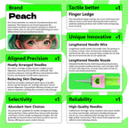 Peach Cartridge - Round Liners - Tattoo Needle Cartridges  - 20pc