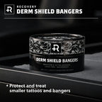Recovery Derm Shield Bangers – 3" Round Tattoo Bandages (Tub of 100)