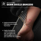 Recovery Derm Shield Bangers – 3" Round Tattoo Bandages (Tub of 100)