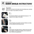 Recovery Derm Shield Bangers – 3" Round Tattoo Bandages (Tub of 100)
