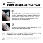 Recovery Derm Shield Bangers – 3" Round Tattoo Bandages (Tub of 100)