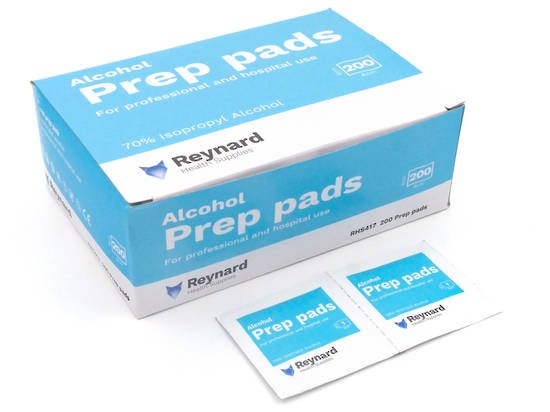 Reynard Alcohol Prep Pads - Box of 200 Main image