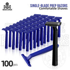 SKULLDNA - Black Prep Razors - 100 per box