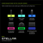 Peak Stellar Needle Cartridges - Round Liner - Box of 20