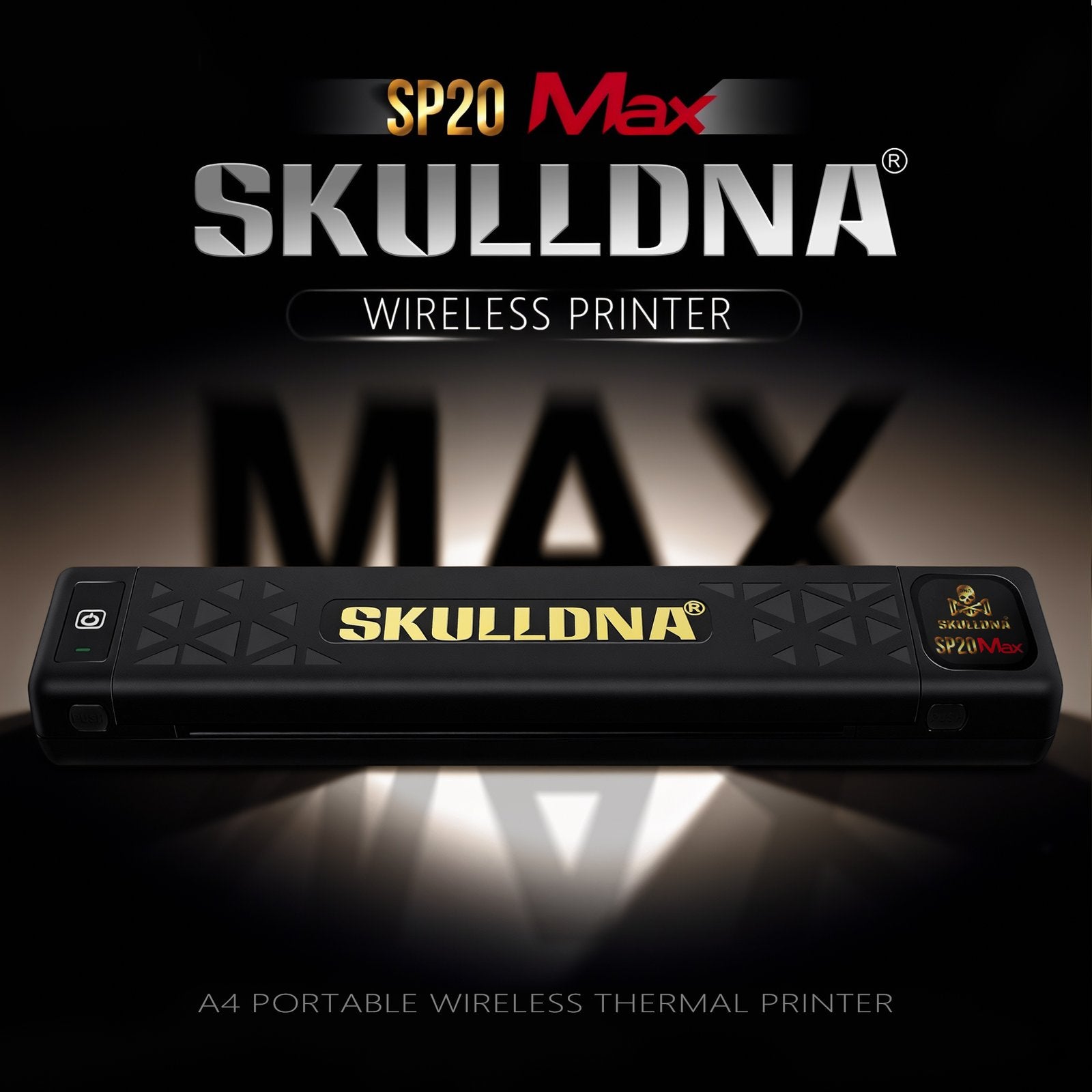 SKULLDNA MAX - Wireless Bluetooth Printer - Smart Touchscreen- SP20 - Japanese High Resolution Printhead