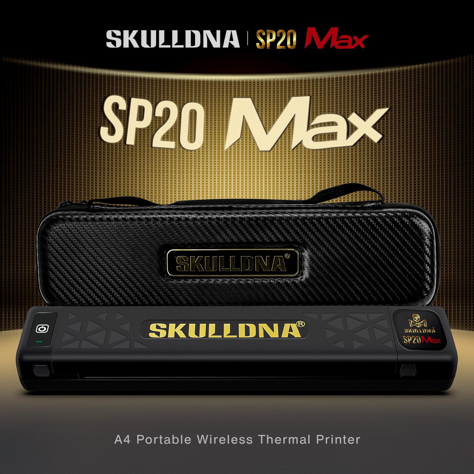 SKULLDNA MAX - Wireless Bluetooth Printer - Smart Touchscreen- SP20 - Japanese High Resolution Printhead