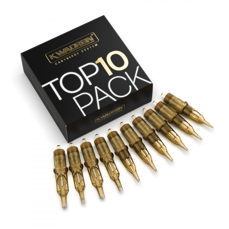 Kwadron Top10 Pack – Premium Tattoo Cartridge Needles (10 Pack)