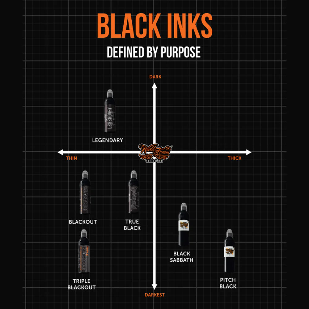 Legendary Outlining Black — World Famous Tattoo Ink