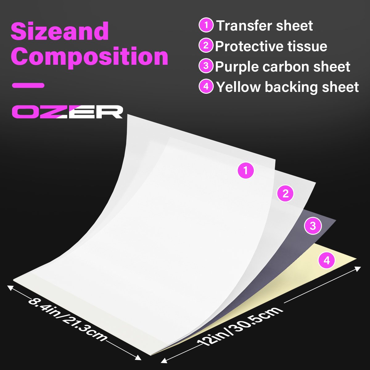 OZER - A4 Transfer Paper -  For Thermal Printer - 50pk Secondary image