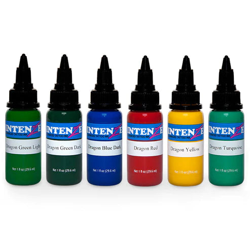 Japaneze Dragon Color Set — Intenze Tattoo Ink — 6 Bottles Secondary image