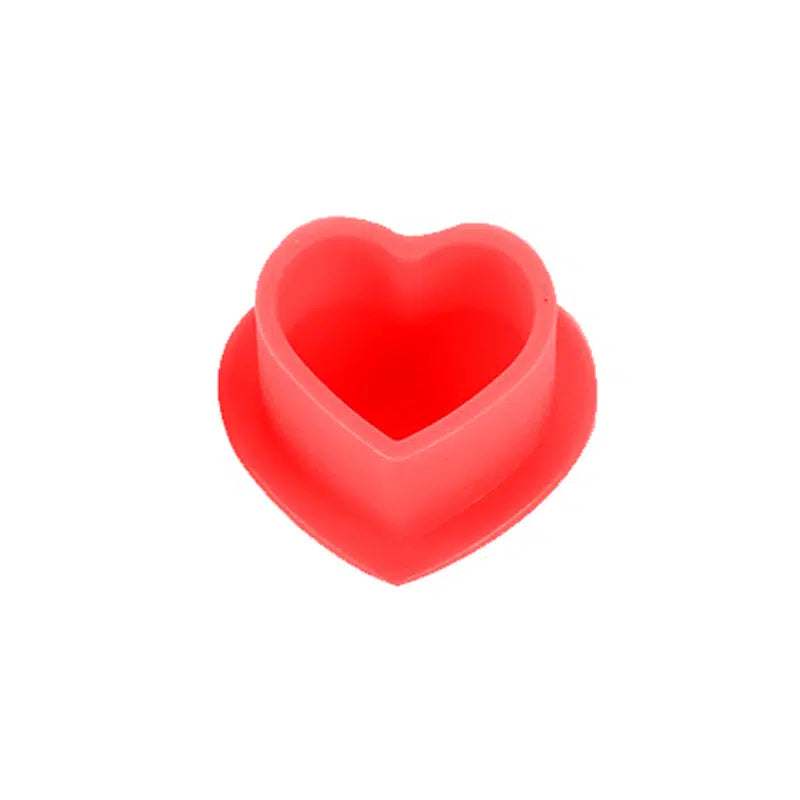 Heart Shaped Disposable Tattoo Ink Cups With Base Secondary image