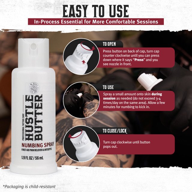 Hustle Butter - Numbing Spray - 1.9 oz