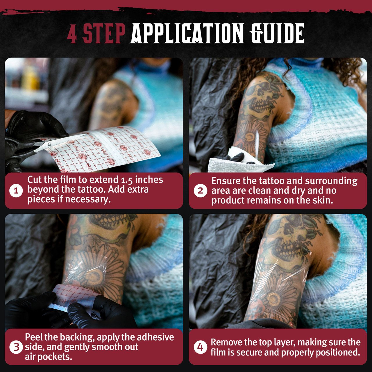 Hustle Butter Tattoo Aftercare Wrap - Professional Size 20cm x 8m