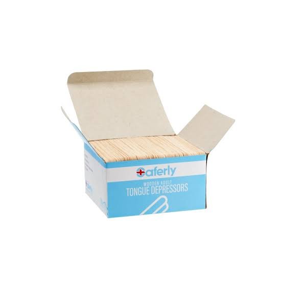 Saferly - Adult Tongue Depressors - Box of 500 pcs