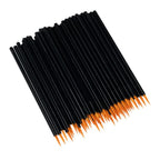 Saferly - Disposable Eyeliner/Detail Brushes - Fine Tip - Pack of 50