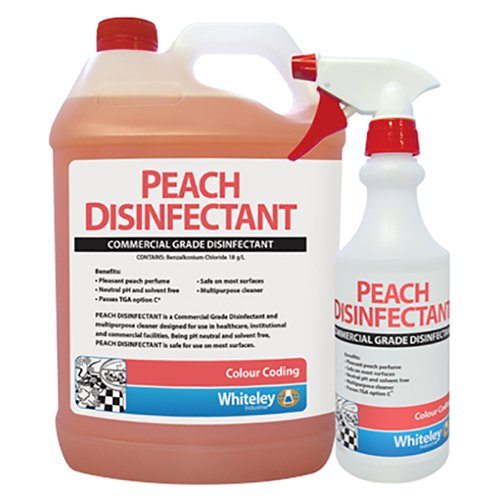 Whiteleys Viraclean Peach Disinfectant - Commercial Grade - 5 Litre Main image